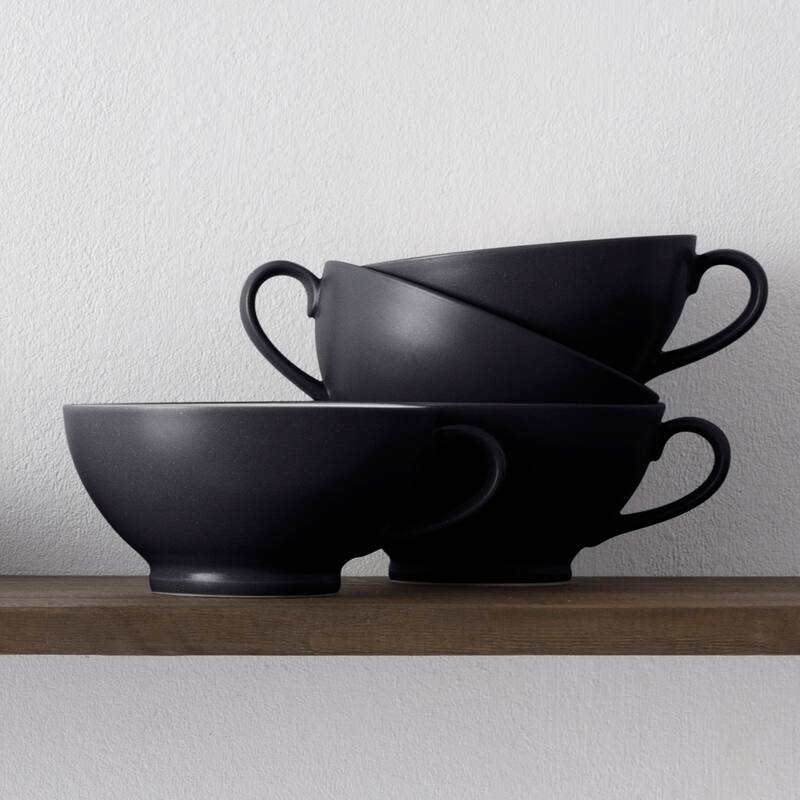 Noritake Colorwave Set Of 4 Handled Bowls, 5-1/2", 18 Oz.