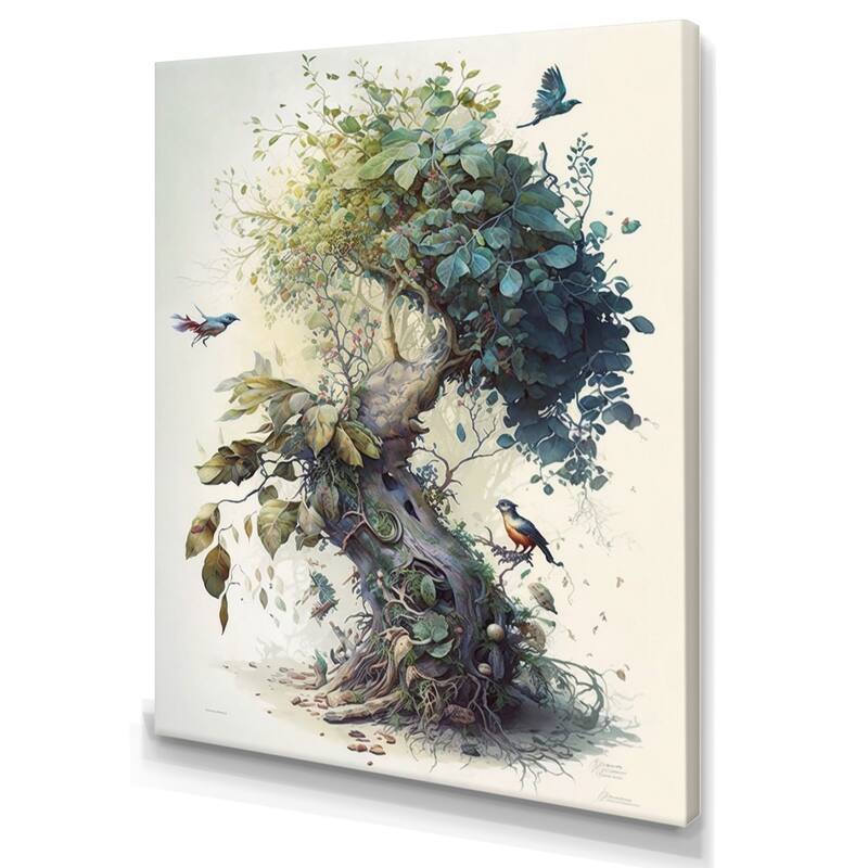 Designart 'Tree In Nature' Tree Canvas Wall Art On Sale Bed Bath