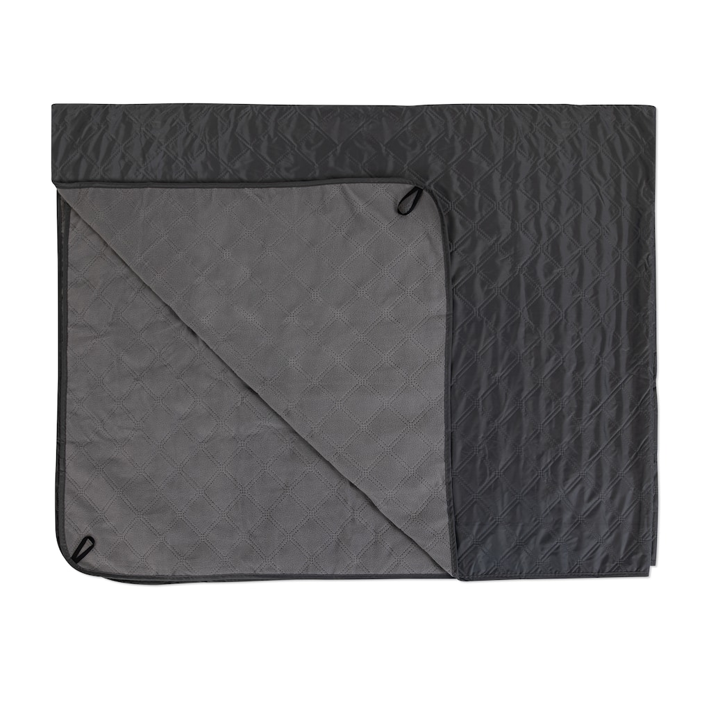 Oniva All-Purpose Machine Washable Stadium Blanket, (Charcoal Gray)