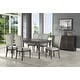 preview thumbnail 6 of 5, Lockwood 80-Inch Wooden Dining Table by Greyson Living - Grey