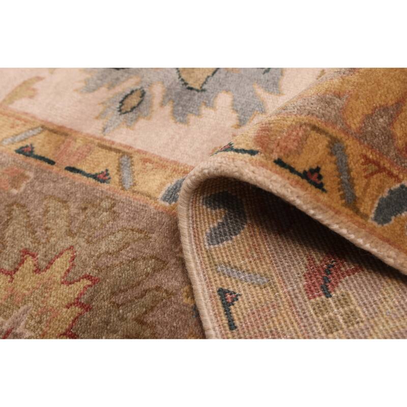 ECARPETGALLERY Hand-knotted Jules Serapi Ivory Wool Rug - 7'11 x 9'11