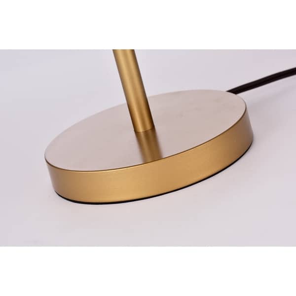 Casey Matte Gold 2-Light Metal Dome Table Lamp - On Sale - Bed