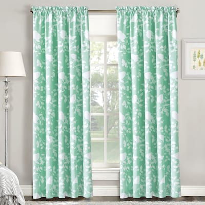 Serenta Birdsong Printed 2 Piece Curtain Set