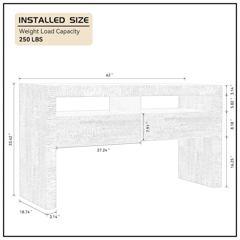 Rectangular Wood Extendable Dining Table Set Stretchable Farmhouse Dining Cabinet for Dining