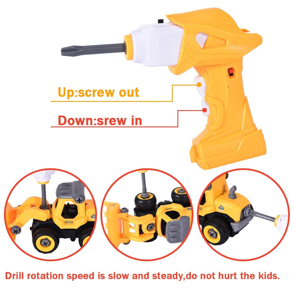 The latest DIY dismantling toy with electric drill changing remote