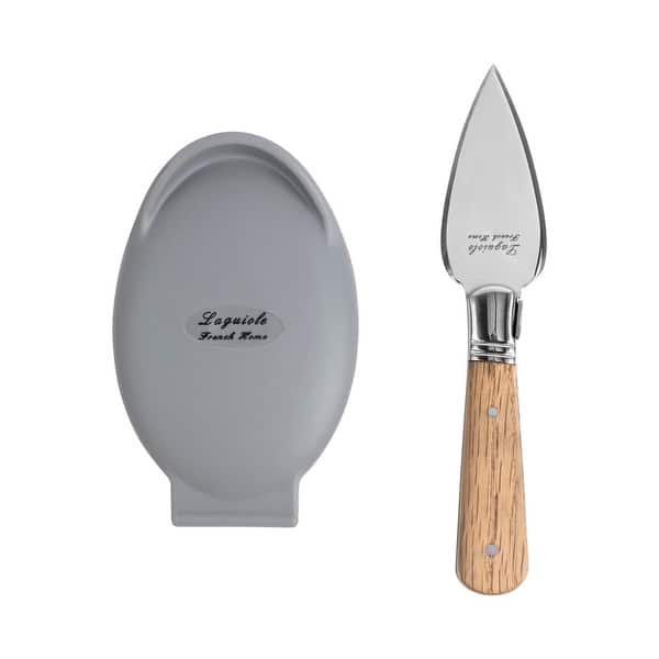 slide 2 of 4, French Home Set of Laguiole Oyster Shucking Knife and Silicone Holder