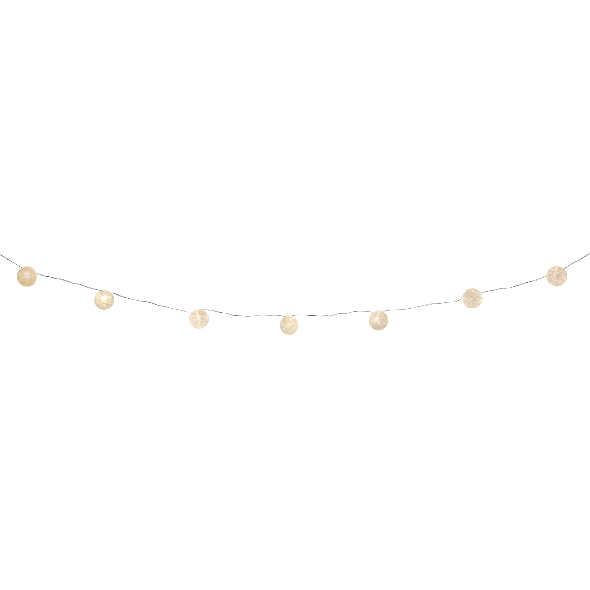 Glass Ball Ornament Light String - N/A