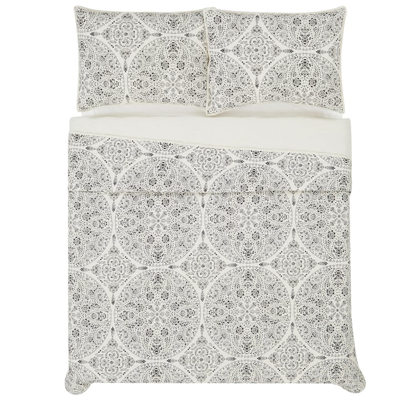 Cannon Gramercy Medallion 3 Piece Quilt Set