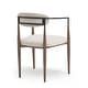 preview thumbnail 33 of 107, Modern Industrial Elmore Upholstered Dining Chairs (Set of 2) with Iron Frame by Christopher Knight Home