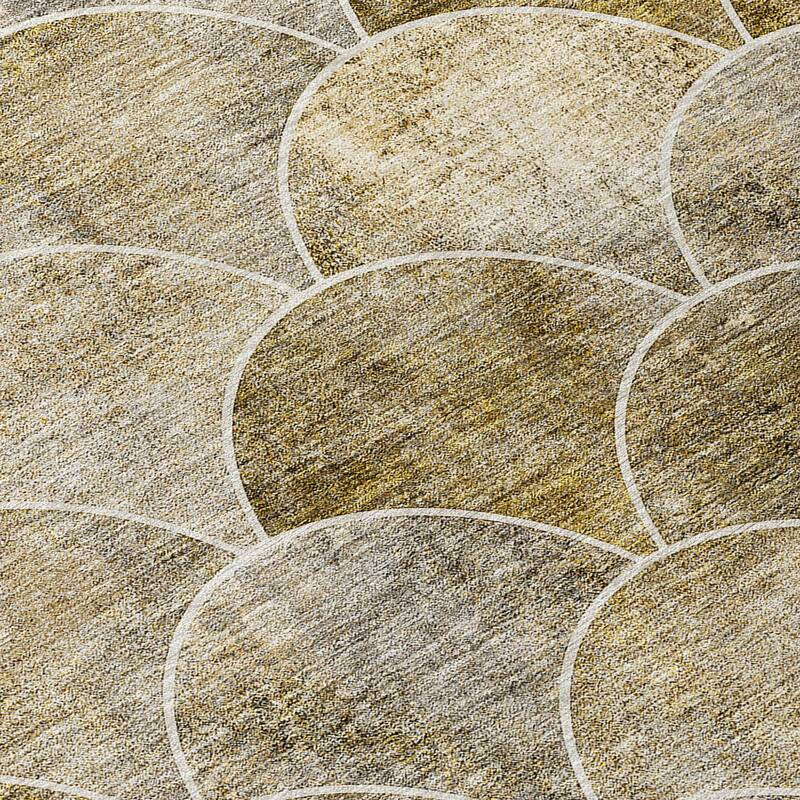 HomeRoots Abstract Transitional Rectangle Outdoor Rug