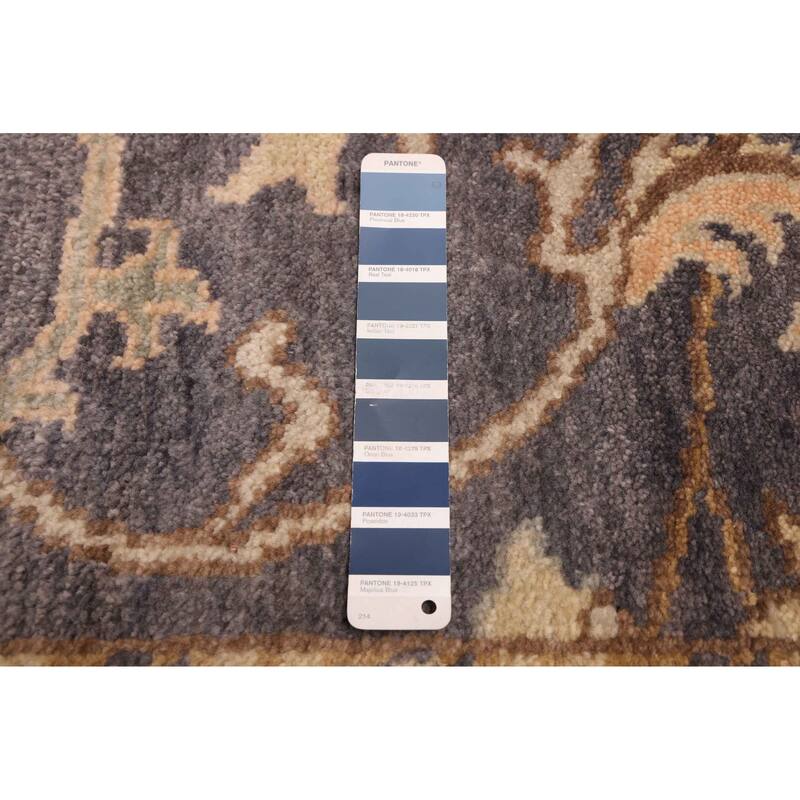 ECARPETGALLERY Hand-knotted Jules Serapi Indigo Wool Rug - 7'11 x 9'9