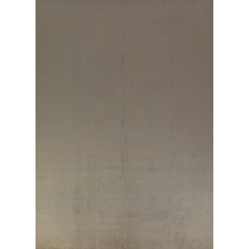 Hand Knotted Oriental 100% Wool Carpet Modern Solid Green Gabbeh Area Rug - 13' 2'' X 10' 3''