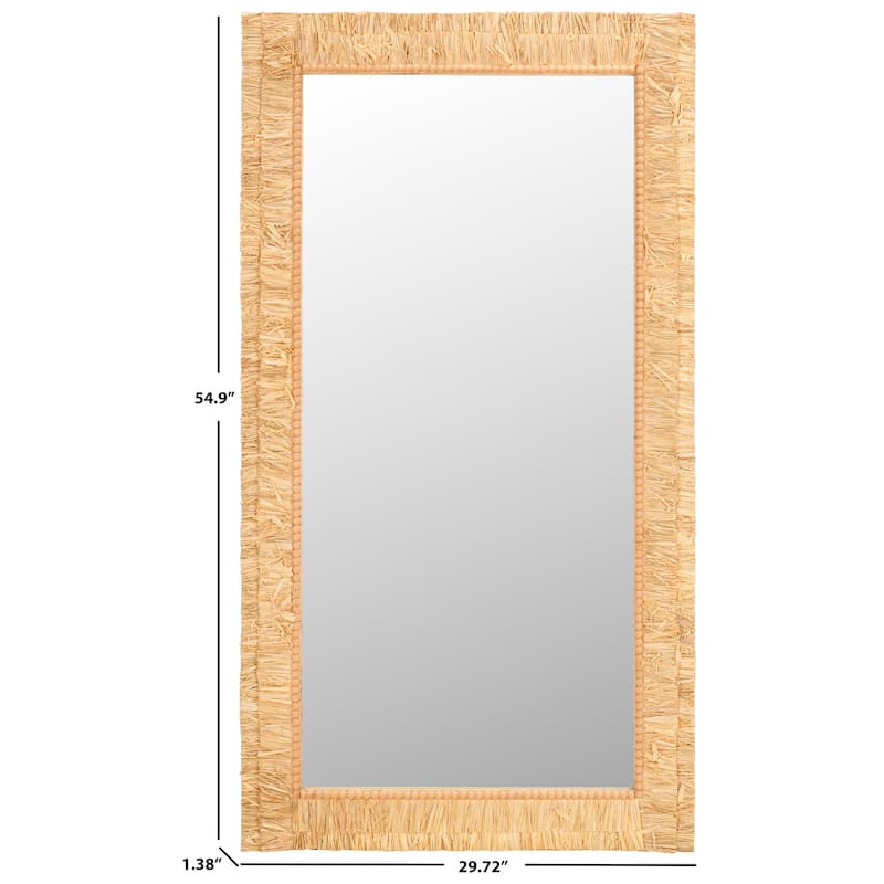 SAFAVIEH Home Zoelle 55-inch Mirror - 30Wx1Dx55H - Natural