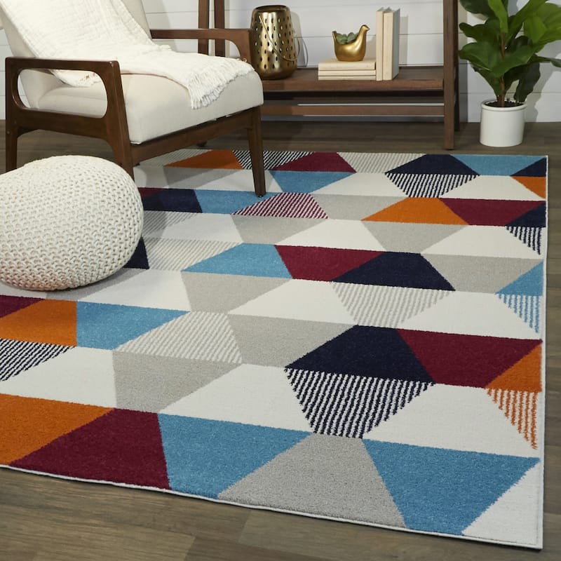 Laszlo Modern Geometric Area Rug