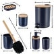 preview thumbnail 28 of 63, Bathroom Accessories with Natural Accents, Modern 6-piece Set