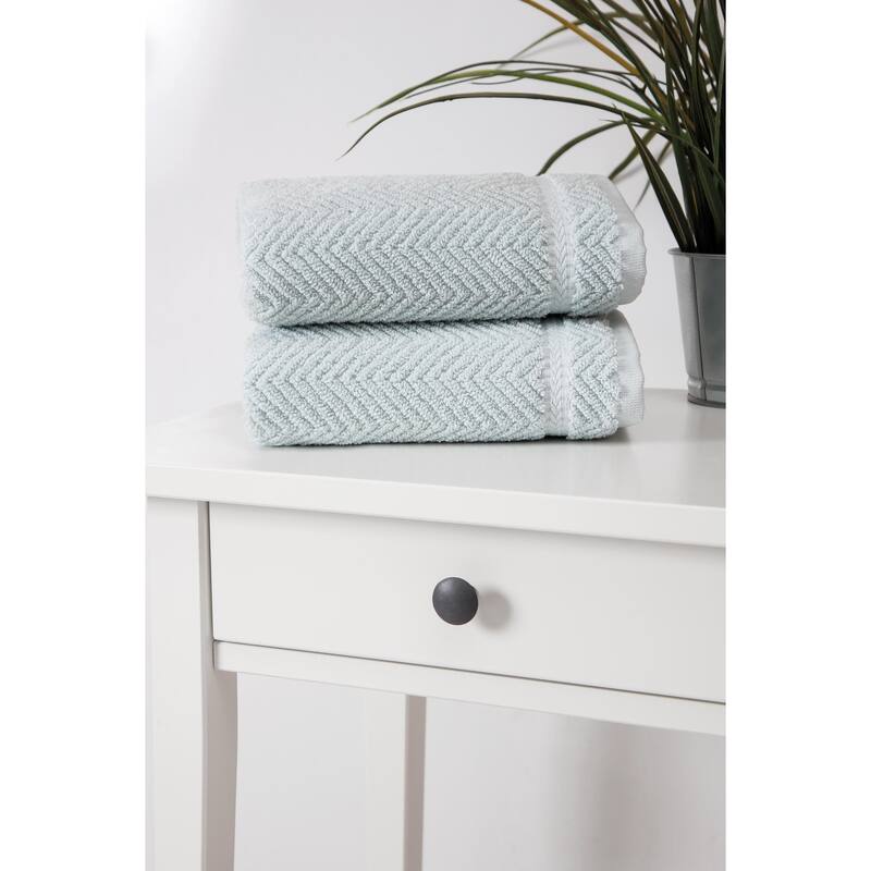 Ozan Premium Home 100% Turkish Cotton Maui Collection Luxury Hand Towels (Set of 2)