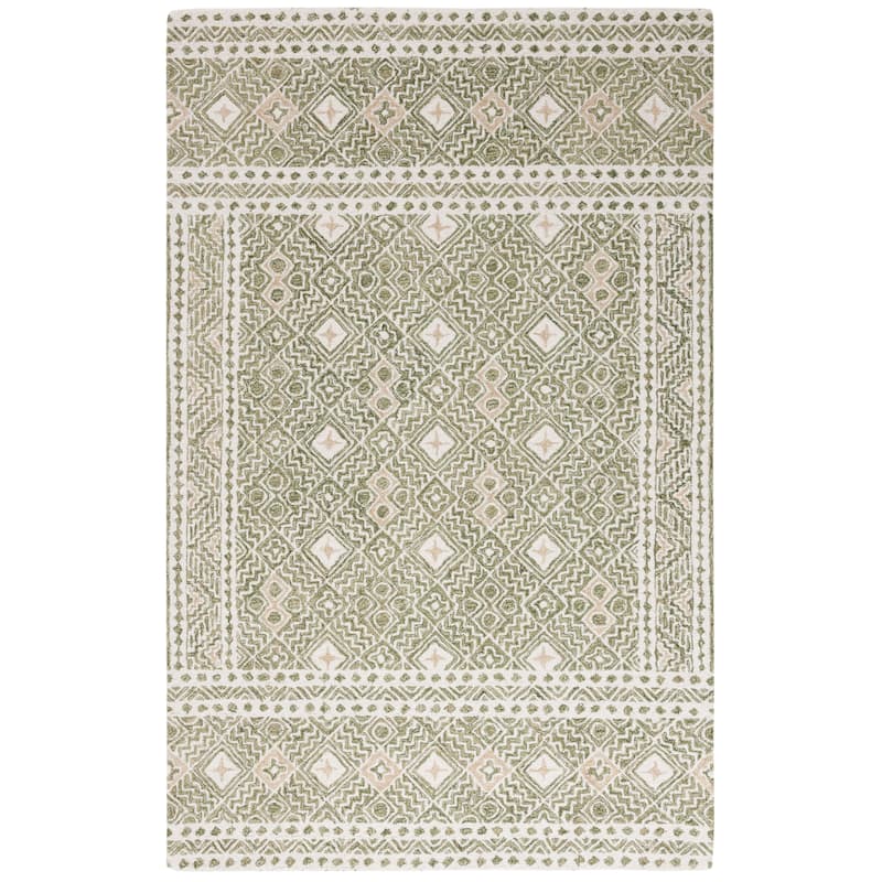 SAFAVIEH Handmade Micro-Loop Jelske Wool Rug