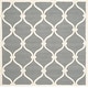 preview thumbnail 13 of 54, SAFAVIEH Handmade Cambridge Sinda Modern Moroccan Wool Rug 6' Square - Dark Grey/Ivory - Square