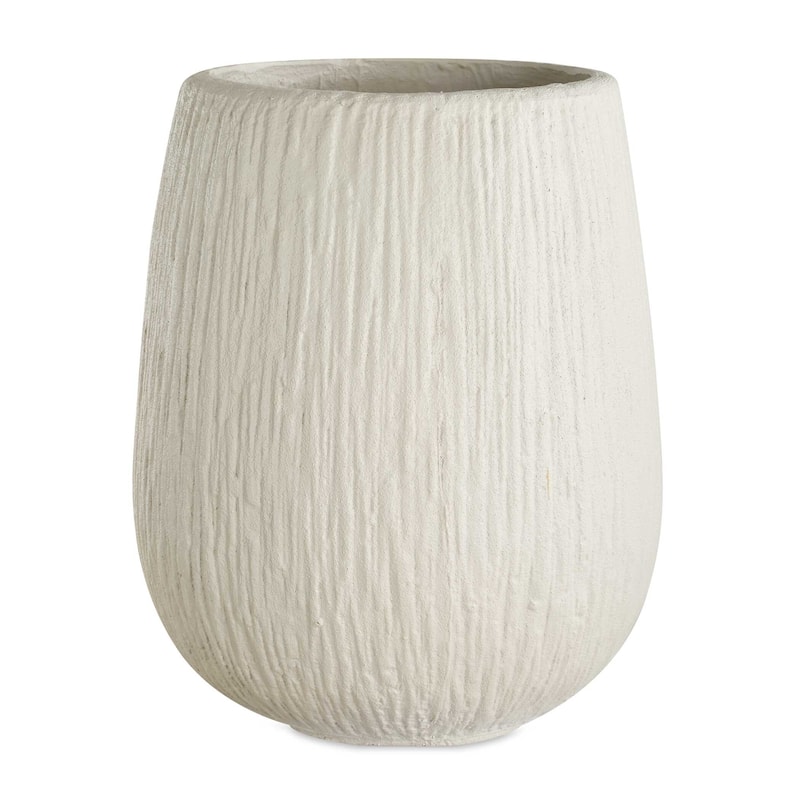 Uttermost 18250 Rustic Ridge 14" Wide Magnesium Oxide Outdoor Planter - Off-White