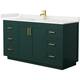 Option Green / White Quartz Top / Brushed Gold Hardware