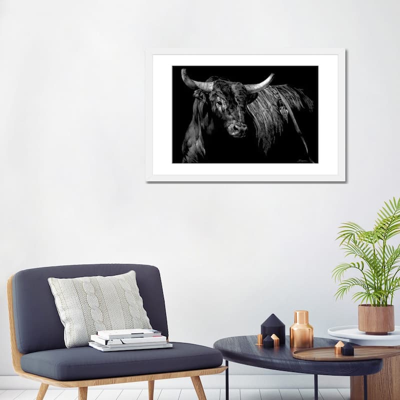 iCanvas "Brindle Rodeo Bull" by Julie T. Chapman