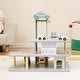 preview thumbnail 3 of 7, Parking Garage Playset with 4 Cars and Helicopter - 20" x 16" x 18.5"