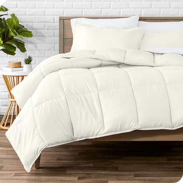 slide 2 of 8, Bare Home Hypoallergenic Down Alternative Comforter Set California King - Cream