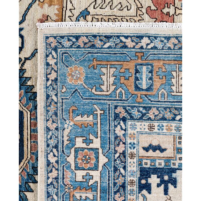 Serapi One-of-a-Kind Hand-Knotted Area Rug - Ivory - 8' 11" x 11' 10"