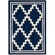 preview thumbnail 12 of 35, SAFAVIEH Handmade Chatham Nadine Modern Wool Rug 2' x 3' - Navy/Ivory - Rectangle