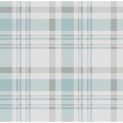 Galerie Wallcoverings Spring Blossom Check Plaid Non-woven Matte Wallpaper Roll