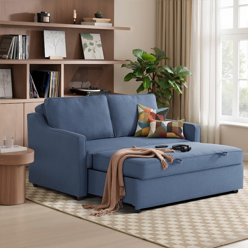 Serta Carey Convertible Sofa in Chenille Fabric