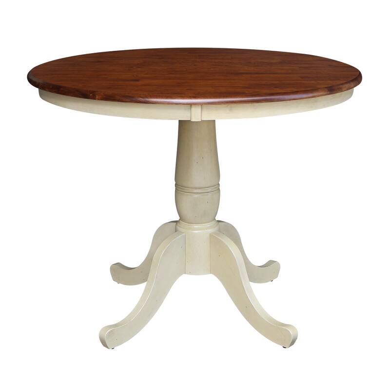 Copper Grove Karl 36-inch Round Top Pedestal Table - 29.1"H