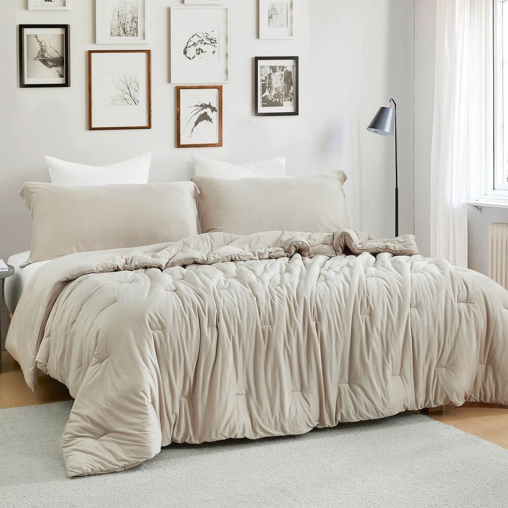 Cool as the Other Side of the Pillow - Coma Inducer® Oversized Comforter Set - Simply Taupe
