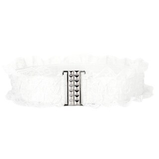 white sequin belt