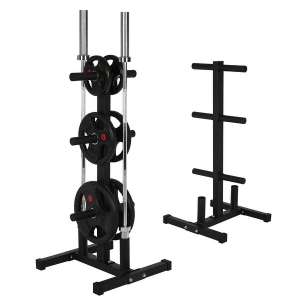 Olympic Weight Plate Rack For 2in Plates Vertical Bar Holder For