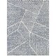 preview thumbnail 17 of 20, Larsen Modern Varied Stripes Area Rug 5'3" x 7' - Navy