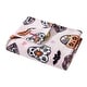 preview thumbnail 9 of 74, Betsey Johnson Printed Ultra Soft Plush Fleece Throw Blanket Retro Halloween Pink