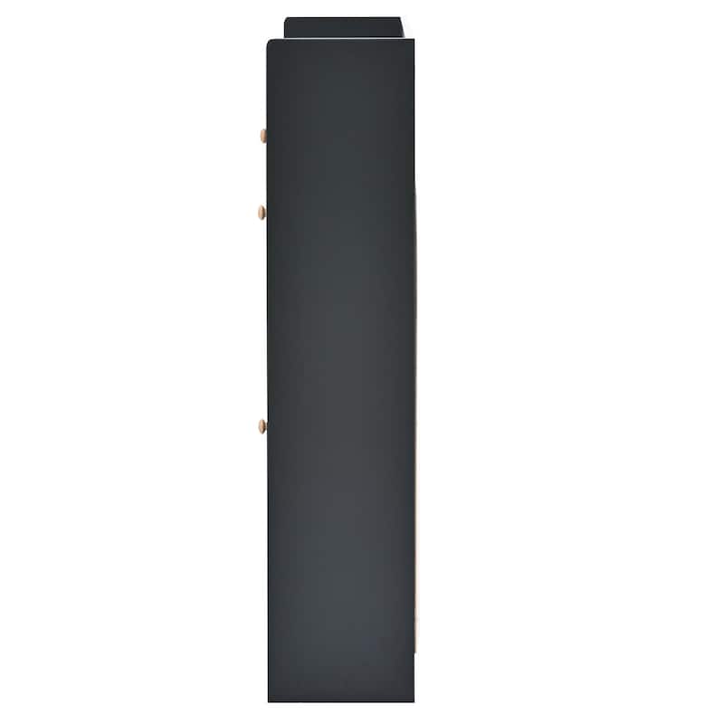 Modern Shoe Cabinet with 4 Flip Drawers