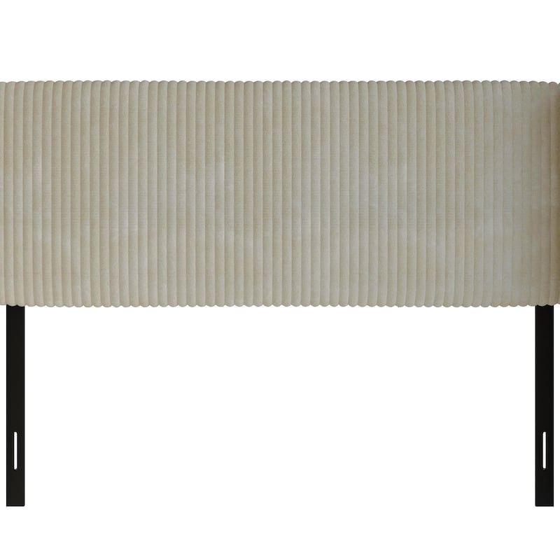 Clayfell Lenox Upholstered Wingback Headboard, Soft Corduroy, Easy to Assemble
