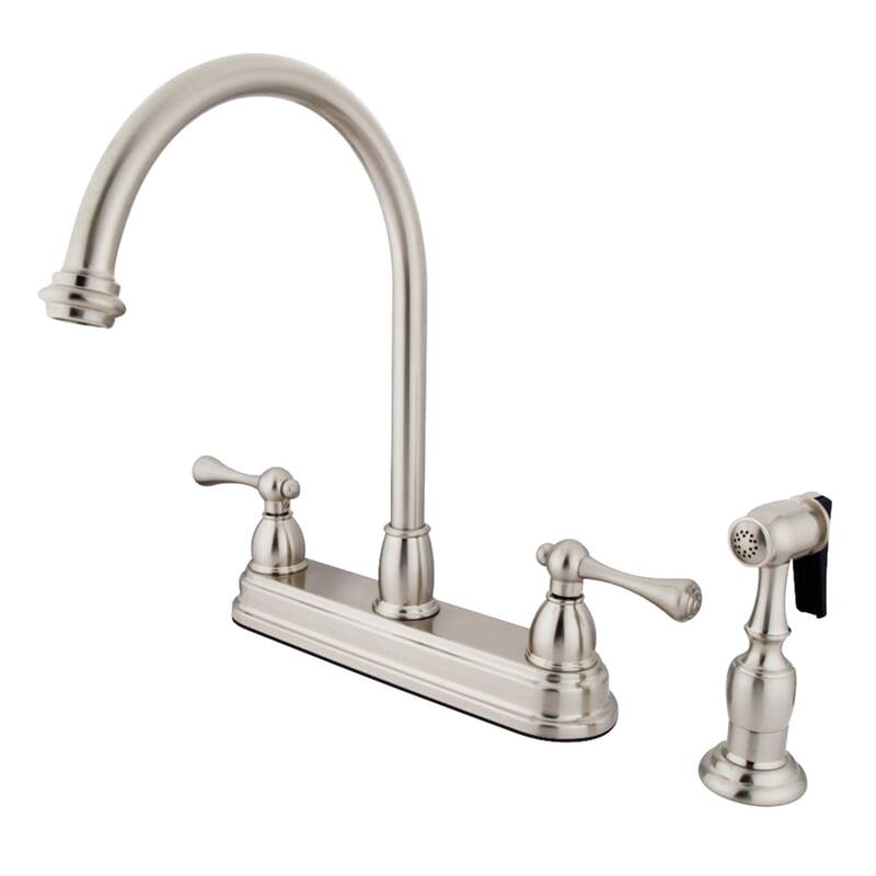 Vintage Centerset Kitchen Faucet - Brushed Nickel