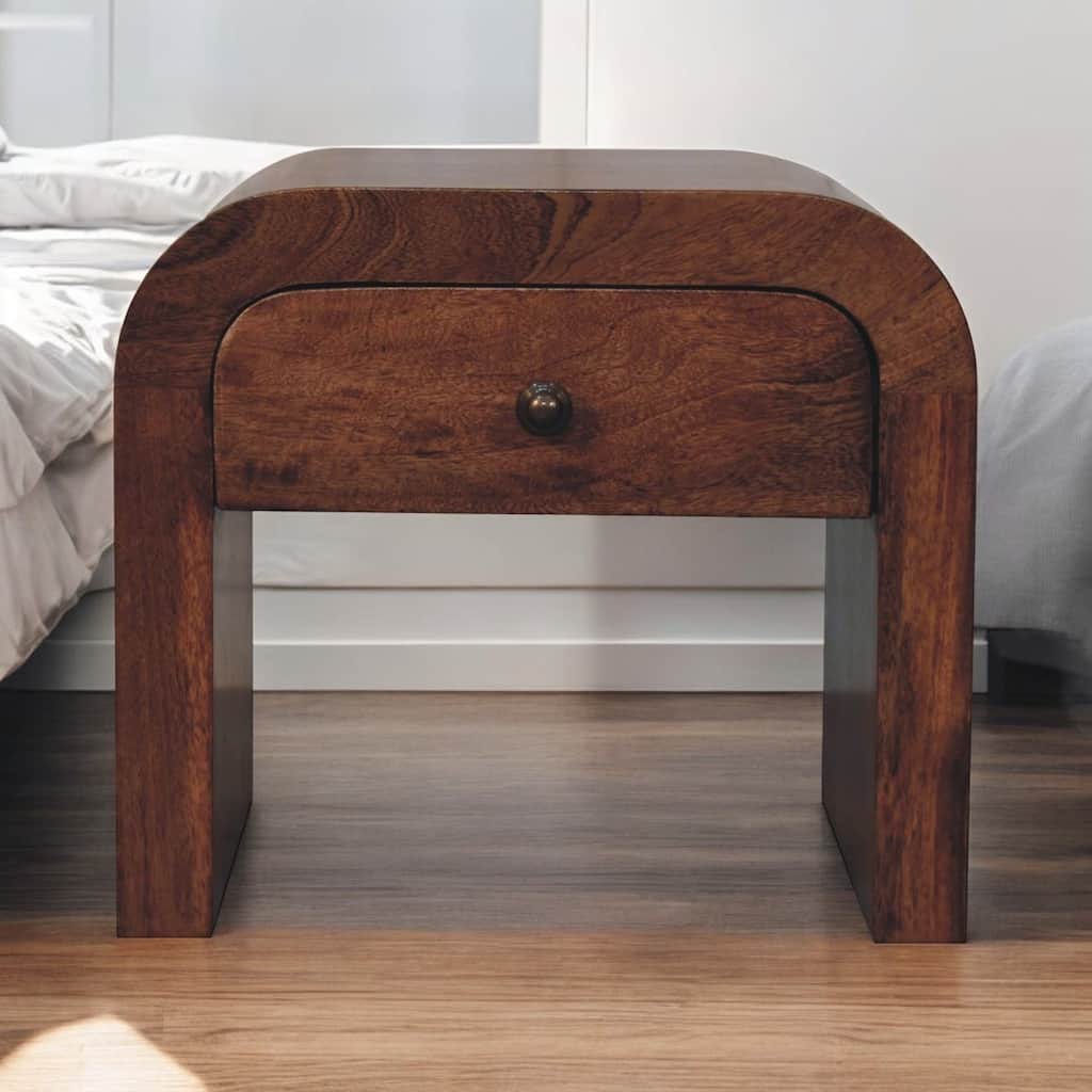 Solid Wood Honey Caramel Darcy Bedside