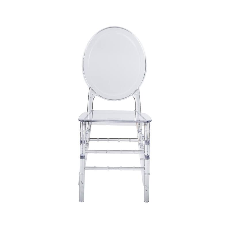 Modern Designs 2 and 4-piece Set of Stackable Transparent Ghost Chairs for Events - N/A