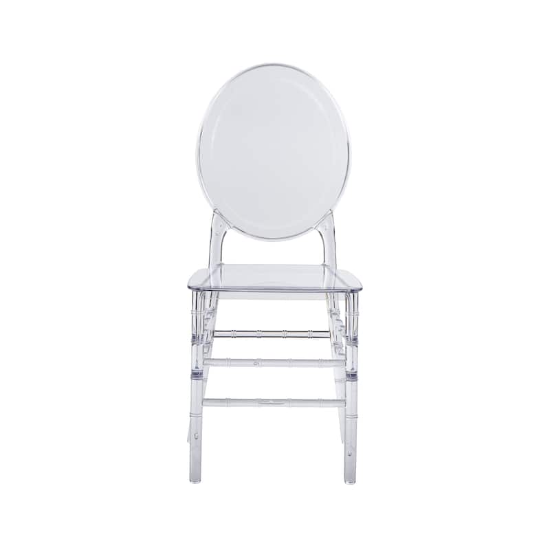 Modern Designs 2 and 4-piece Set of Stackable Transparent Ghost Chairs for Events - N/A