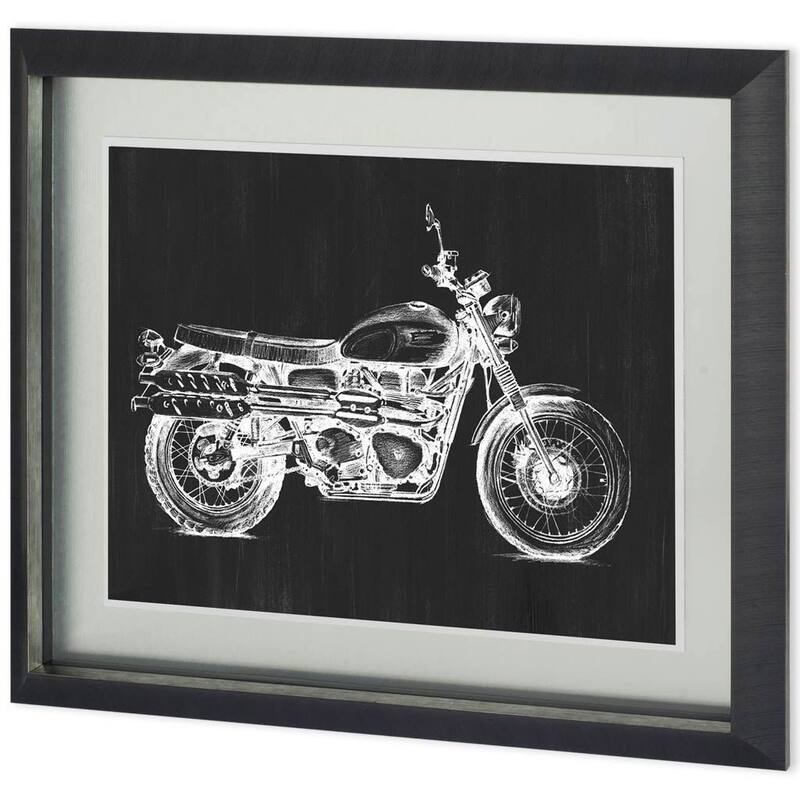 UA CH Motorcycle Graphic II Framed Art Print