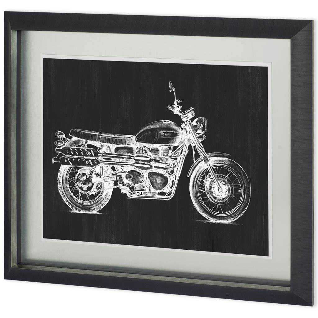 UA CH Motorcycle Graphic II Framed Art Print