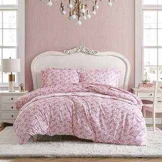 Betsey Johnson Ballet Bows Reversible Pink Duvet Cover Set
