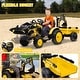 preview thumbnail 13 of 30, 24V 3 in 1 Kids Ride on Tractor, Excavator & Bulldozer, Electric Vehicle w/Trailer, Shovel Bucket, Digger