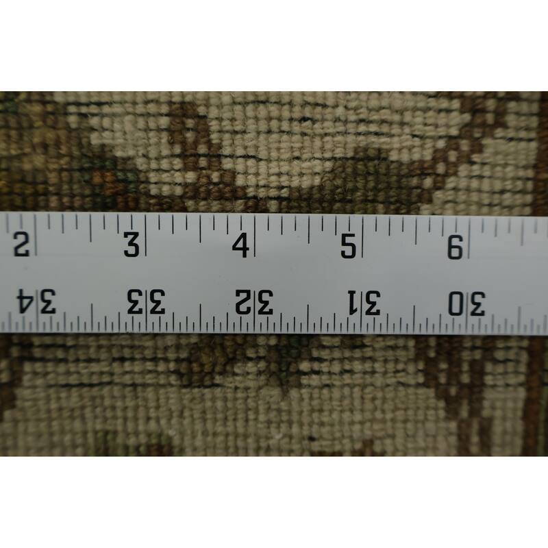 Hand Knotted Oriental 100% Wool Carpet Traditional All-Over Black Agra Area Rug - 6' 5'' X 4' 1''