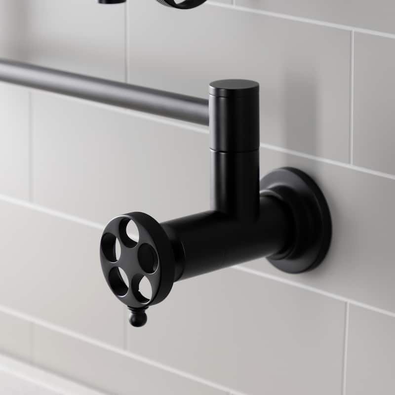 Wendell Two-Handle 1-Hole Wall Mount Pot Filler Faucet