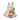 Transpac Dolomite Bunny with Carrot Chip and Dip Set of 2 Multicolored for Easter Serving and Entertaining